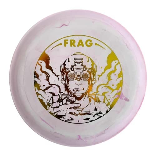 Frag disc golf disc in pink and purple