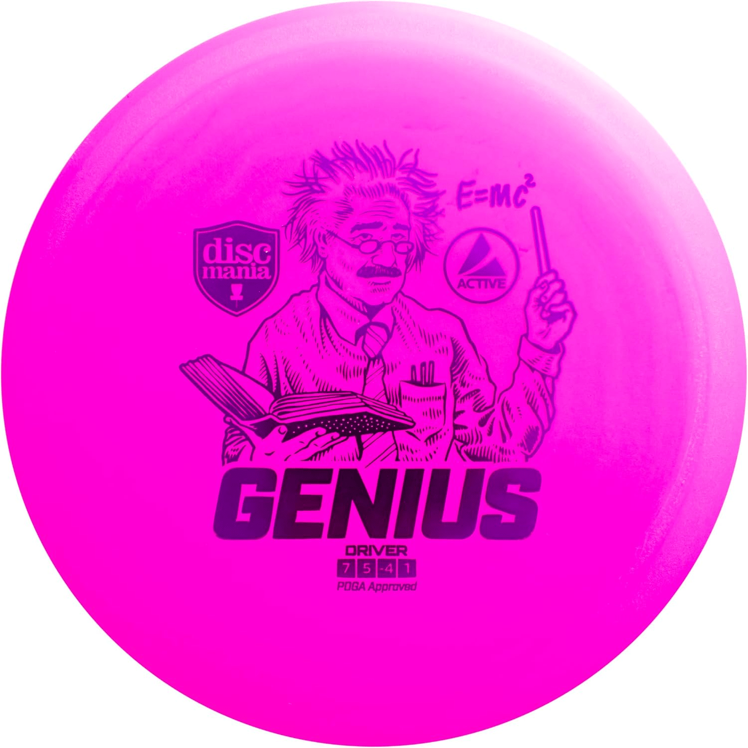 Pink Disc Mania Genius disc golf disc
