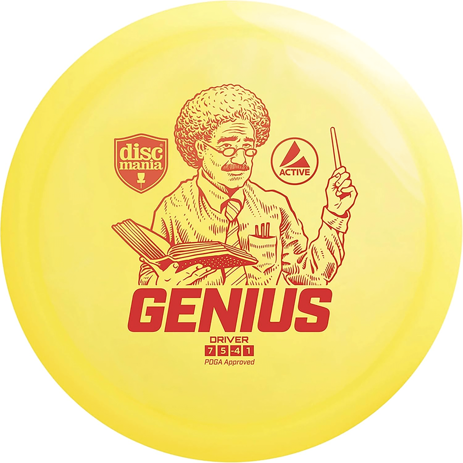 Discmania Genius Premium Yellow Disc Golf Driver