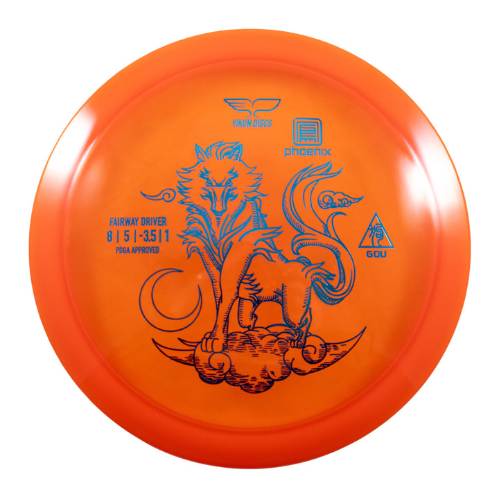 GOU Phoenix disc golf disc, red-orange