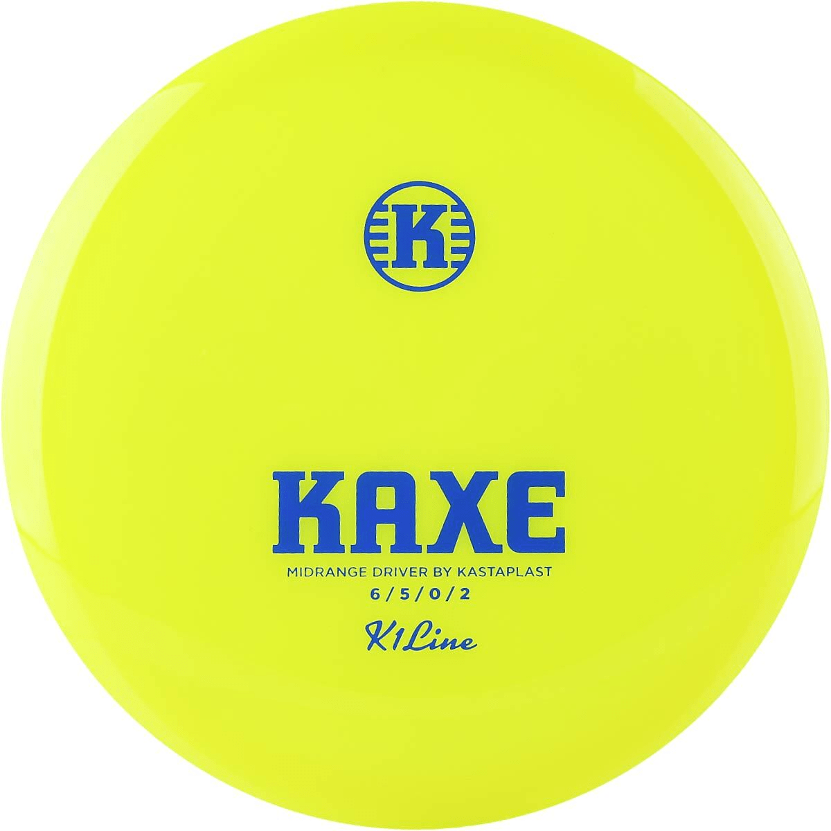 Kaxe Yellow Midrange Disc Golf Disc