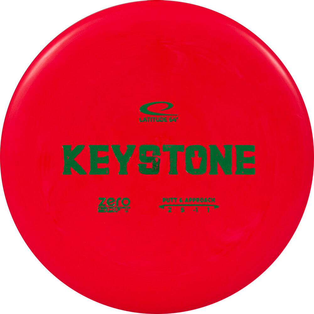 Red Keystone Zero Soft Disc Golf Disc