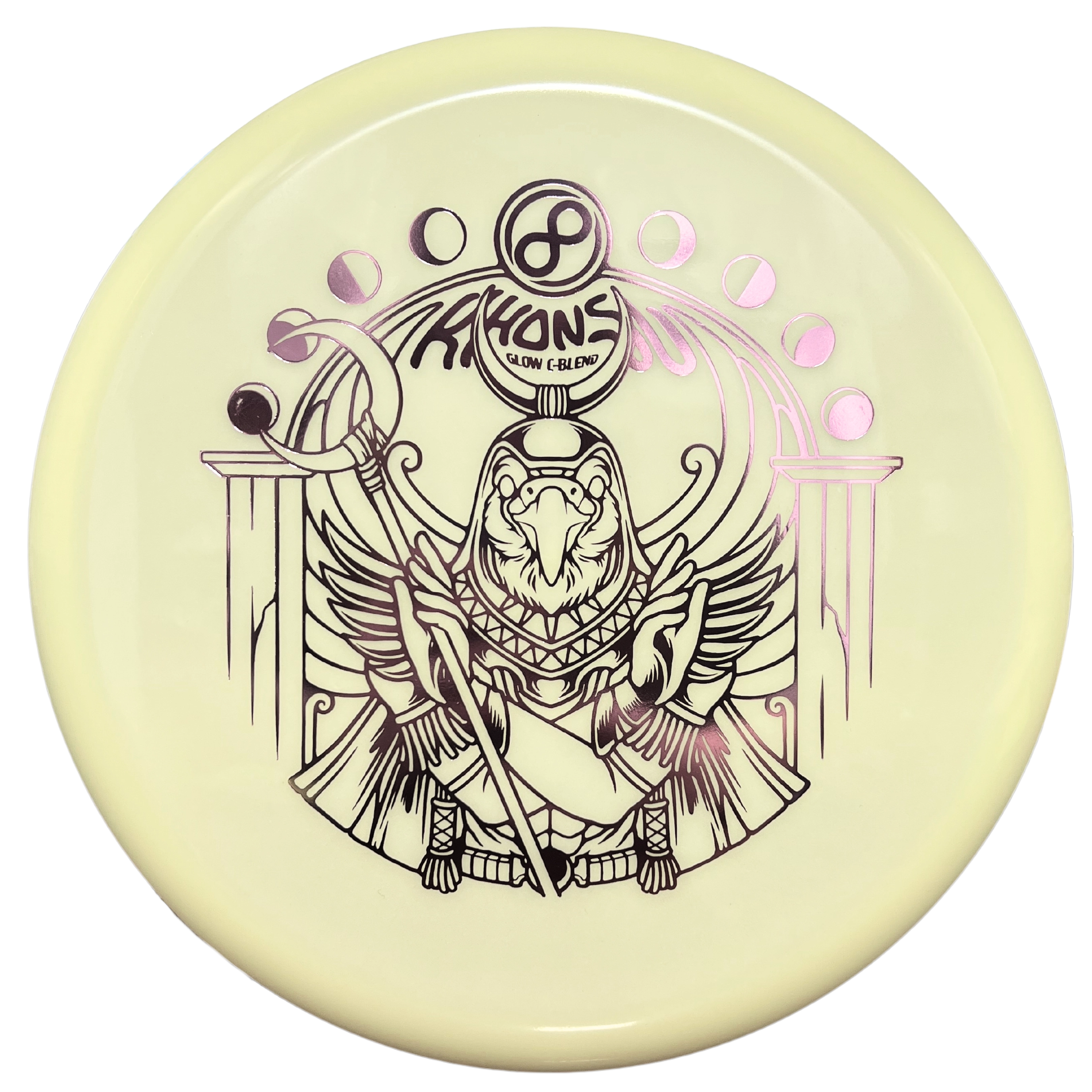 Khonsu Glow Disc Golf Disc - White Background
