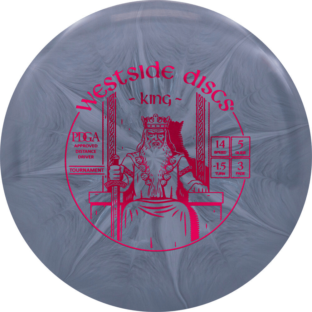 Westside Discs King Tournament Burst Gray Disc