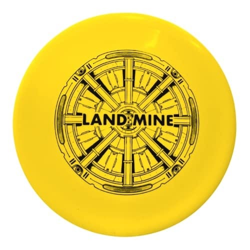 Yellow Landmine disc golf disc