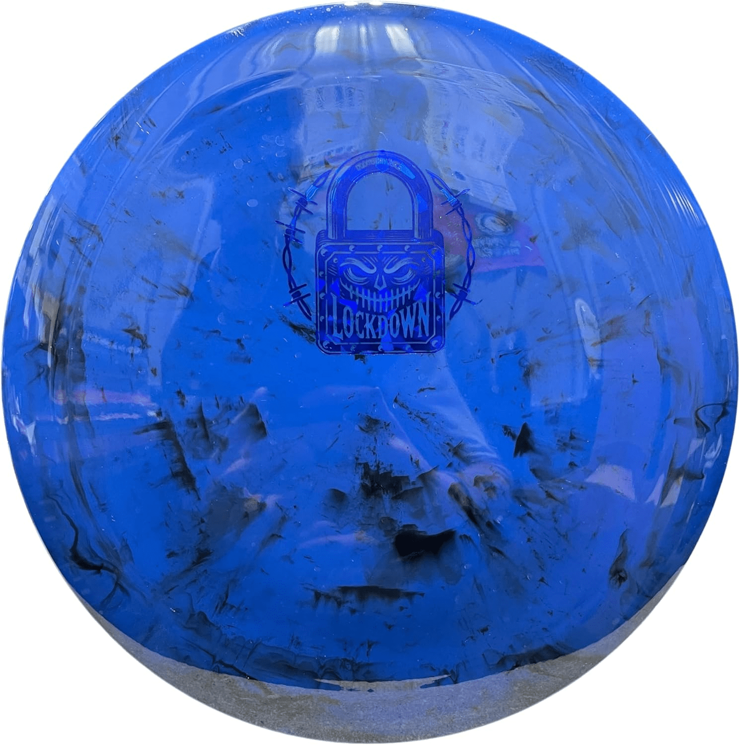 Blue Lockdown Shockwave bowling ball