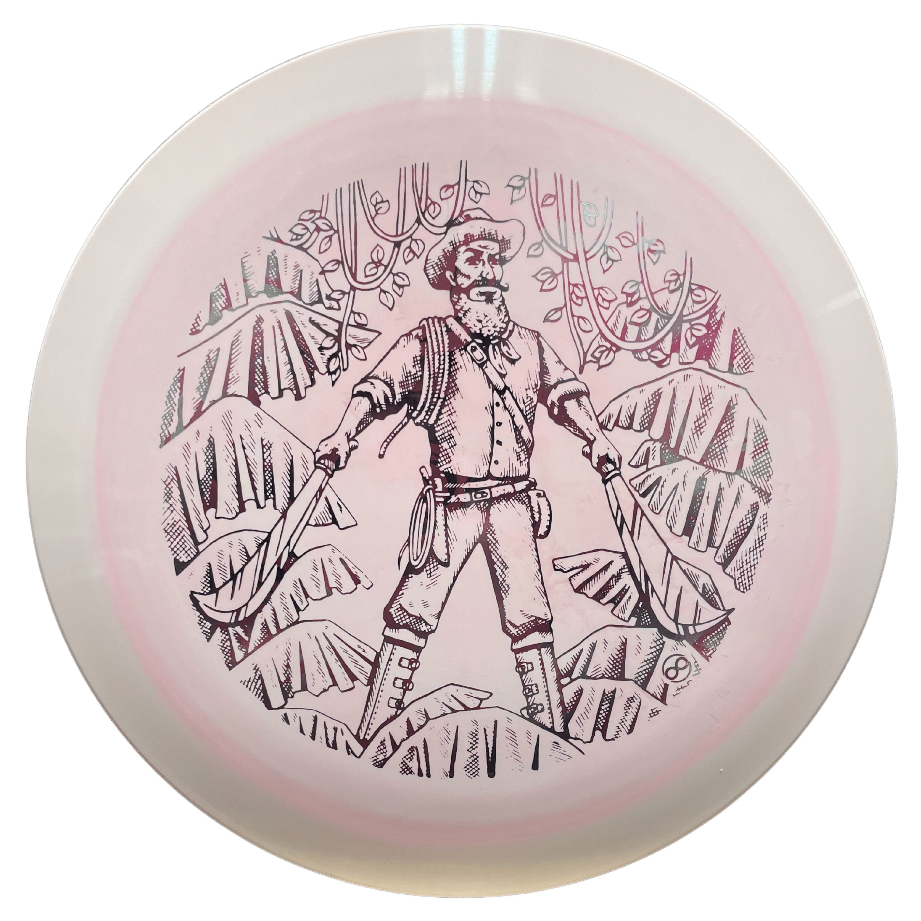 ESP Machete disc golf disc with machete man design