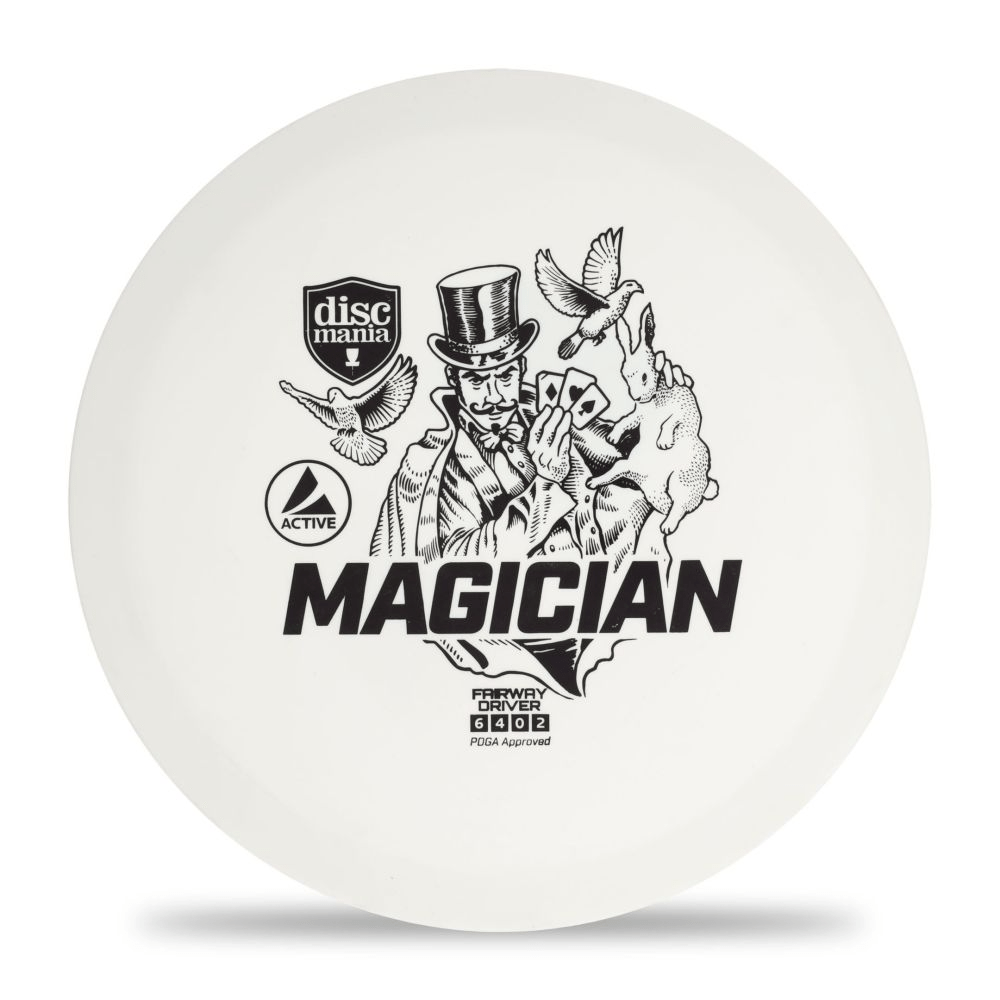 Discmania Magician disc golf disc (white, not blurry)