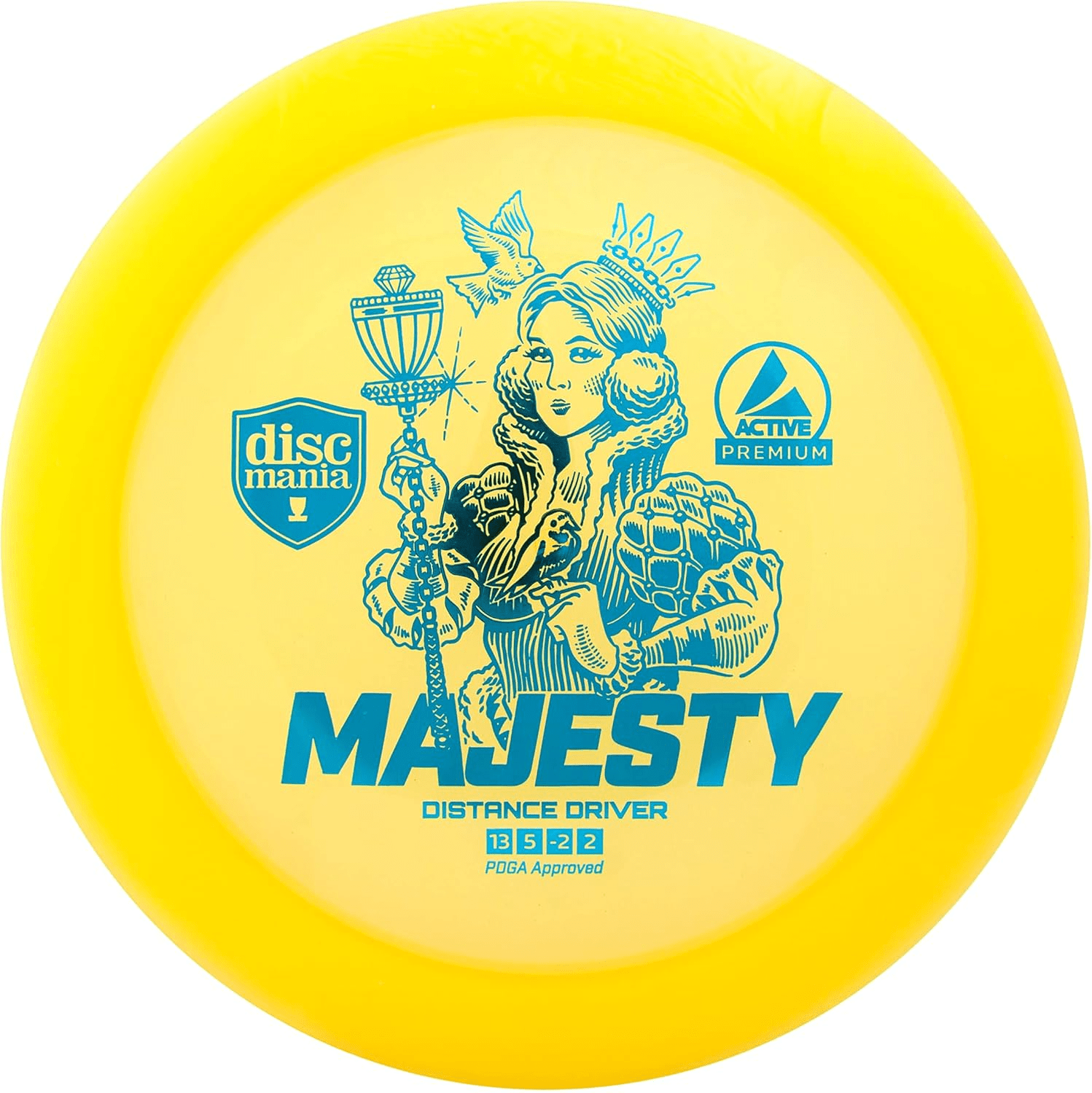 Yellow Discmania Majesty Distance Driver