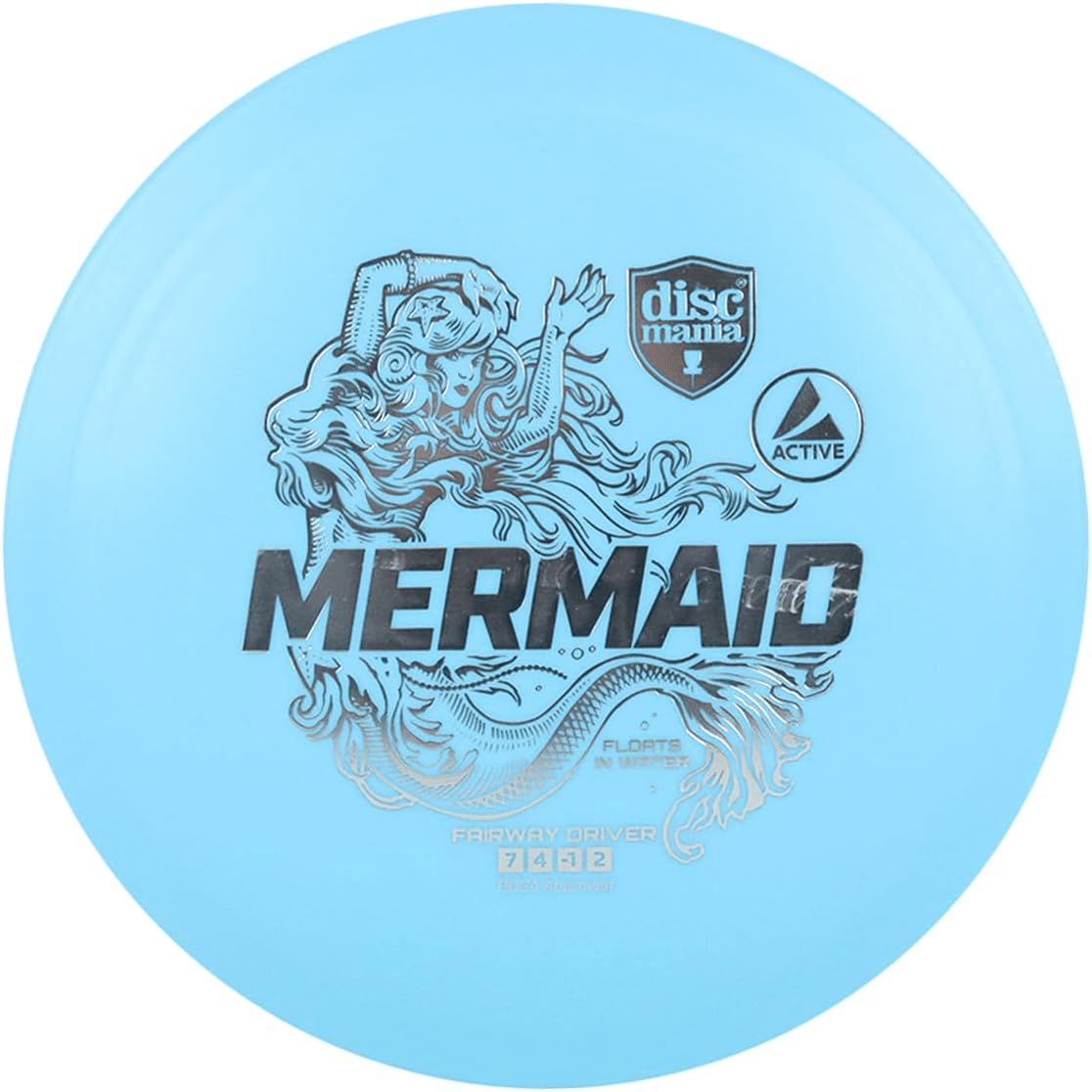 Blue Disc Mania Mermaid disc golf disc