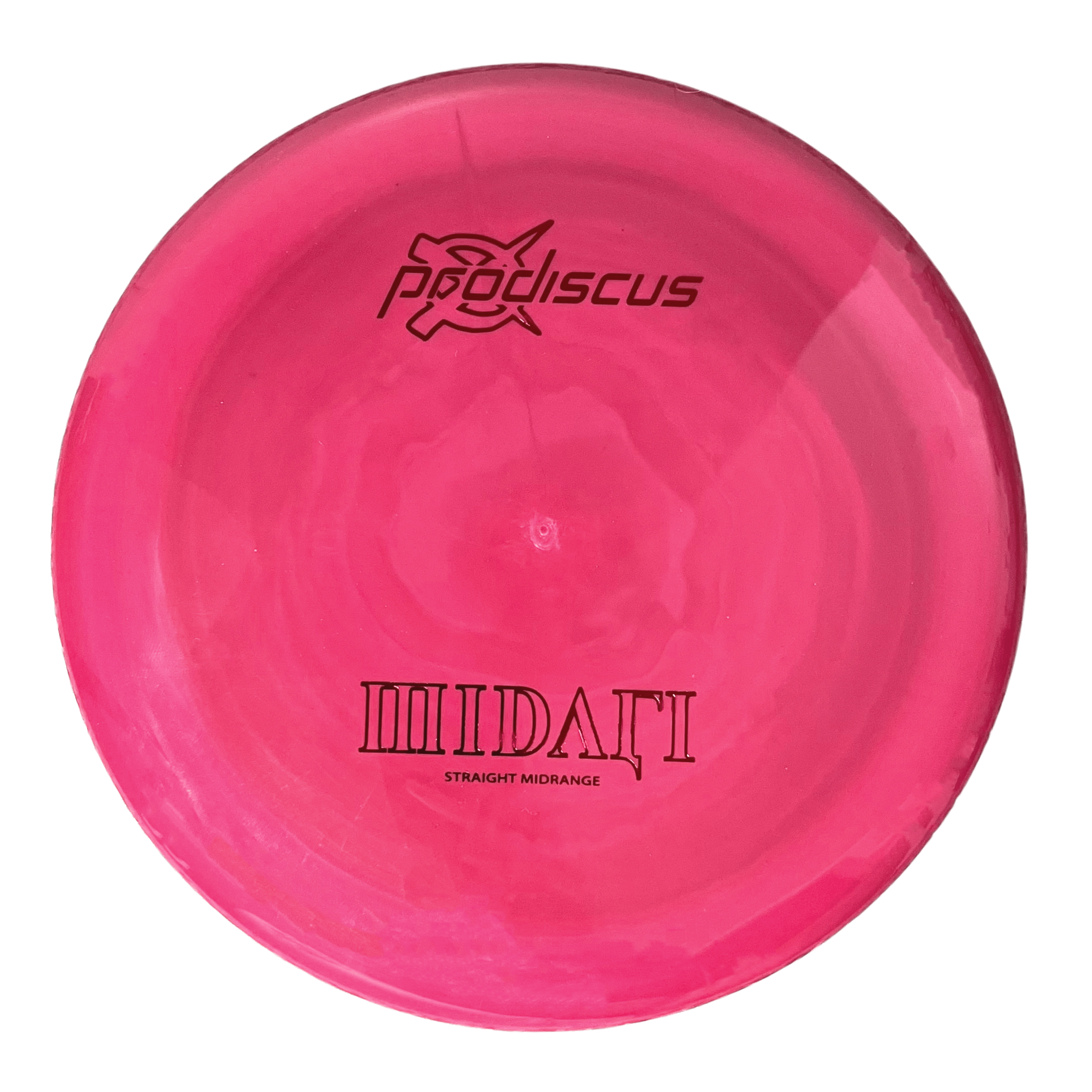 Pink Prodiscus Midari Ult disc golf disc