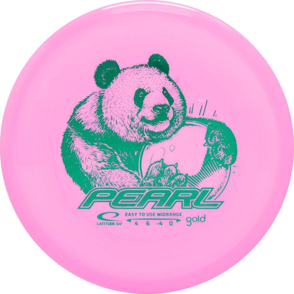 Pearl Gold Line disc golf disc with panda design