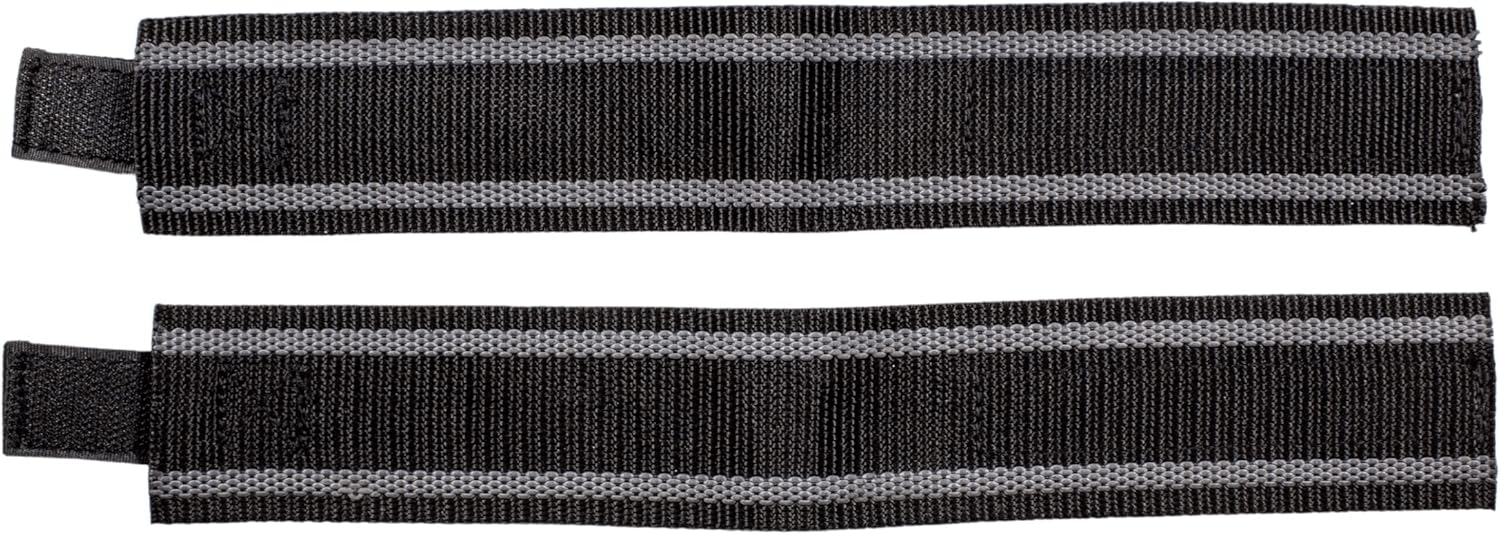 Pole holder straps with hook and loop closure.