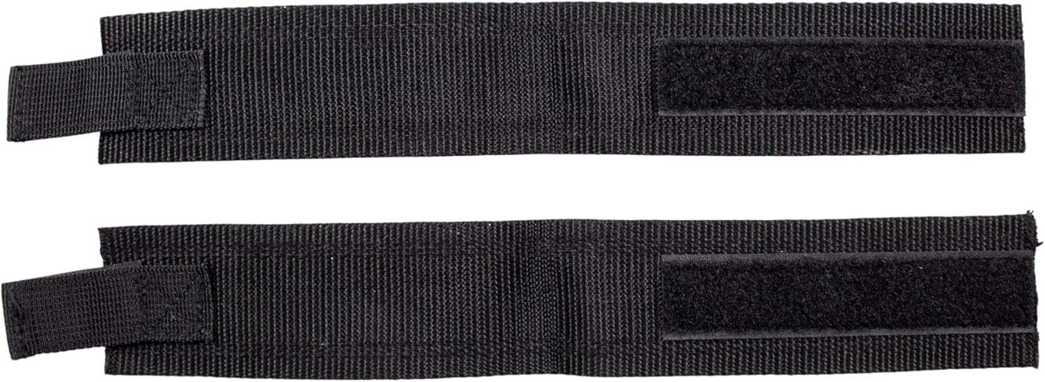Black pole holder straps with Velcro