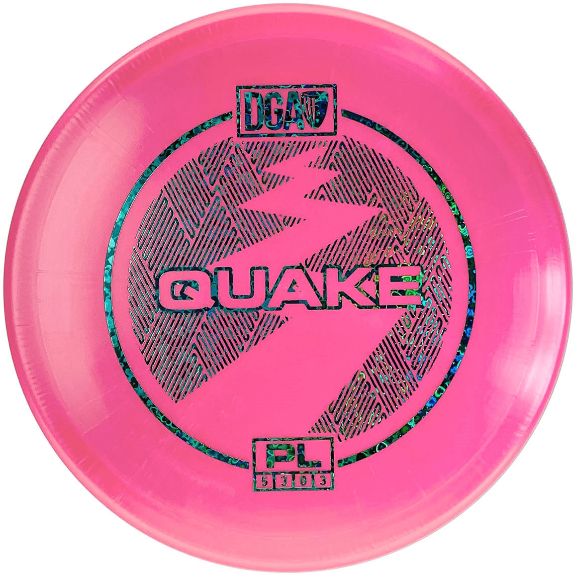 Pink DGA Quake PL disc golf disc