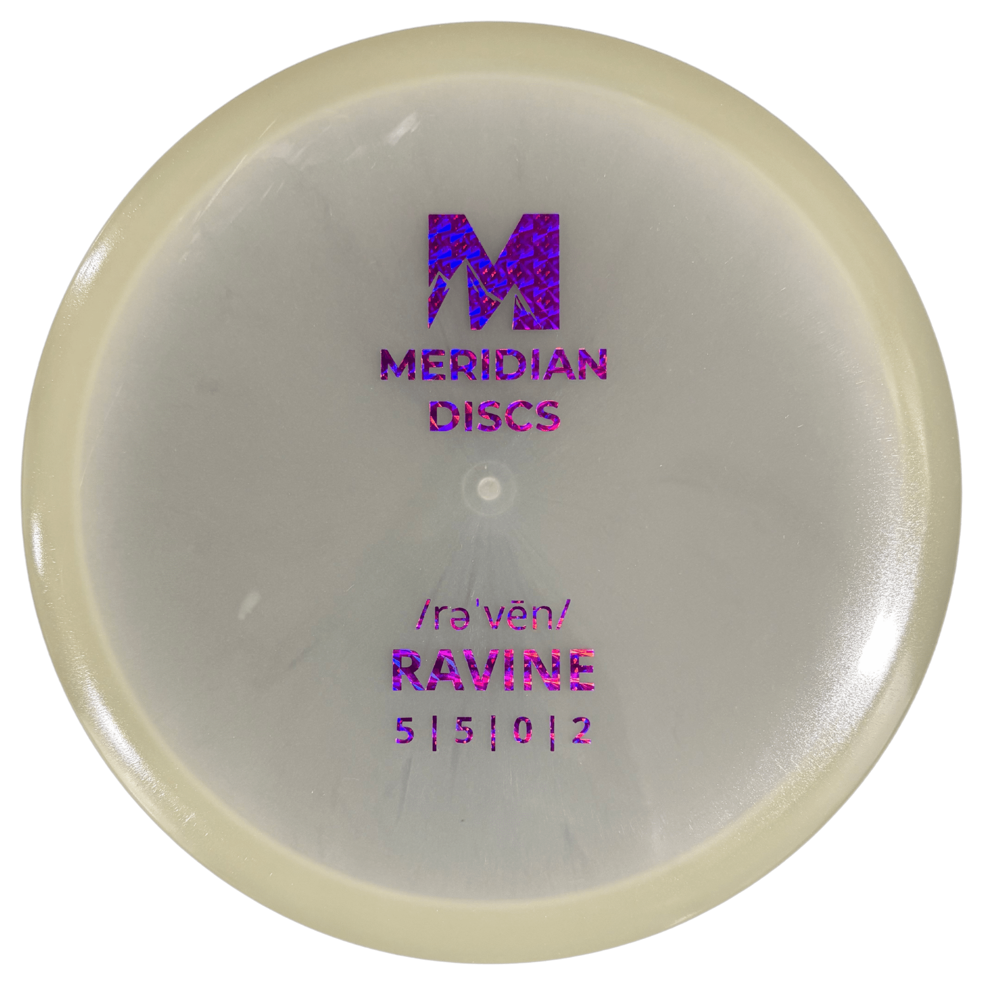 Meridian Discs Ravine glow disc golf disc