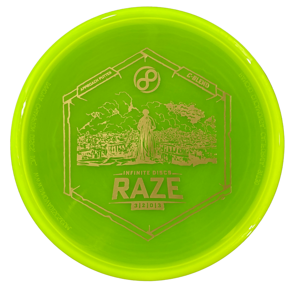 Infinite Discs Raze C-Blend Yellow Disc Golf Approach Putter