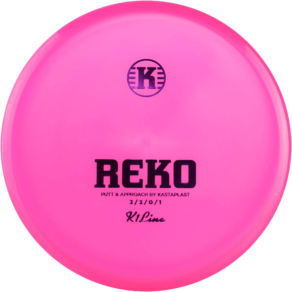 Pink Kastaplast Reko K1 disc golf putter