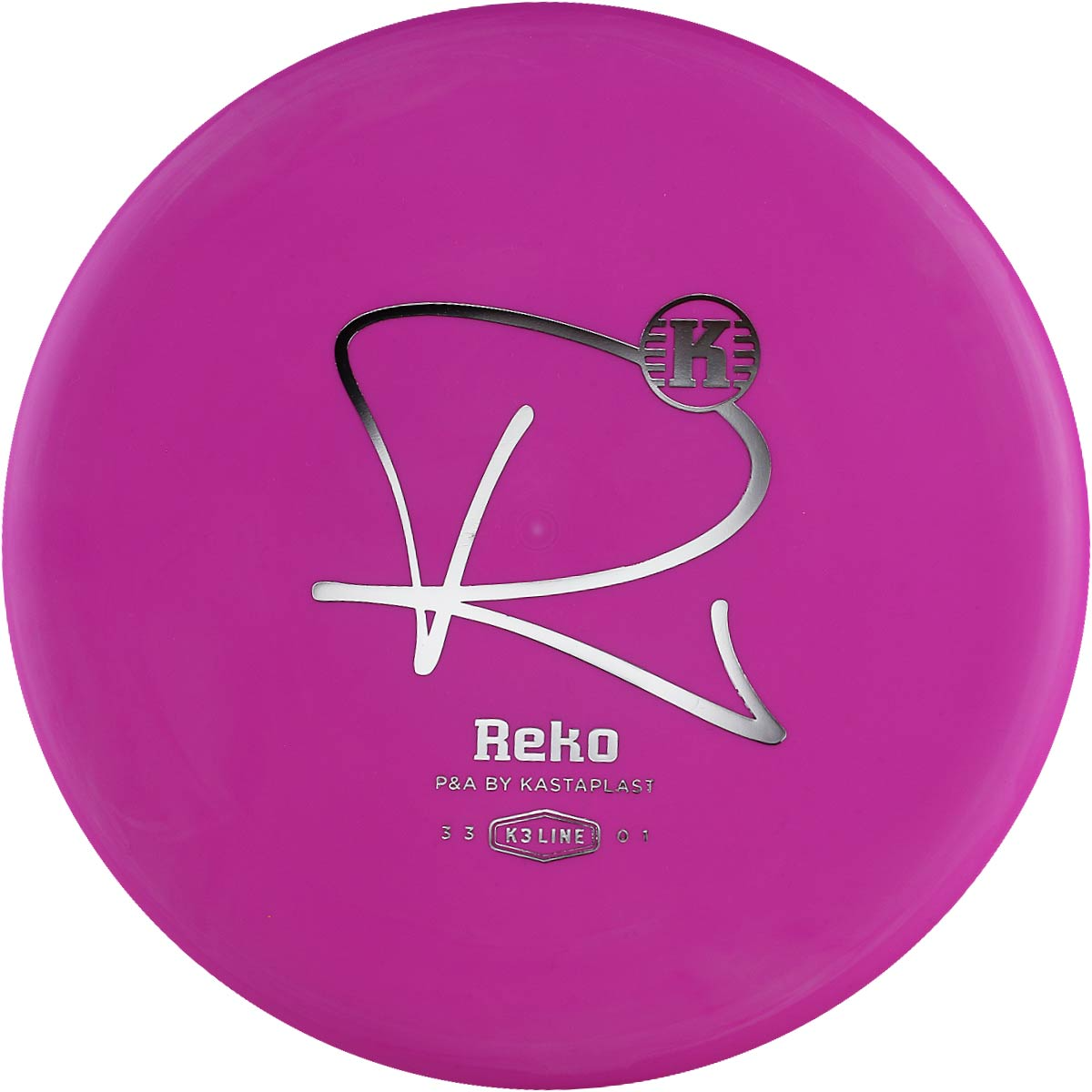 Pink Kastaplast K3 Reko disc golf disc