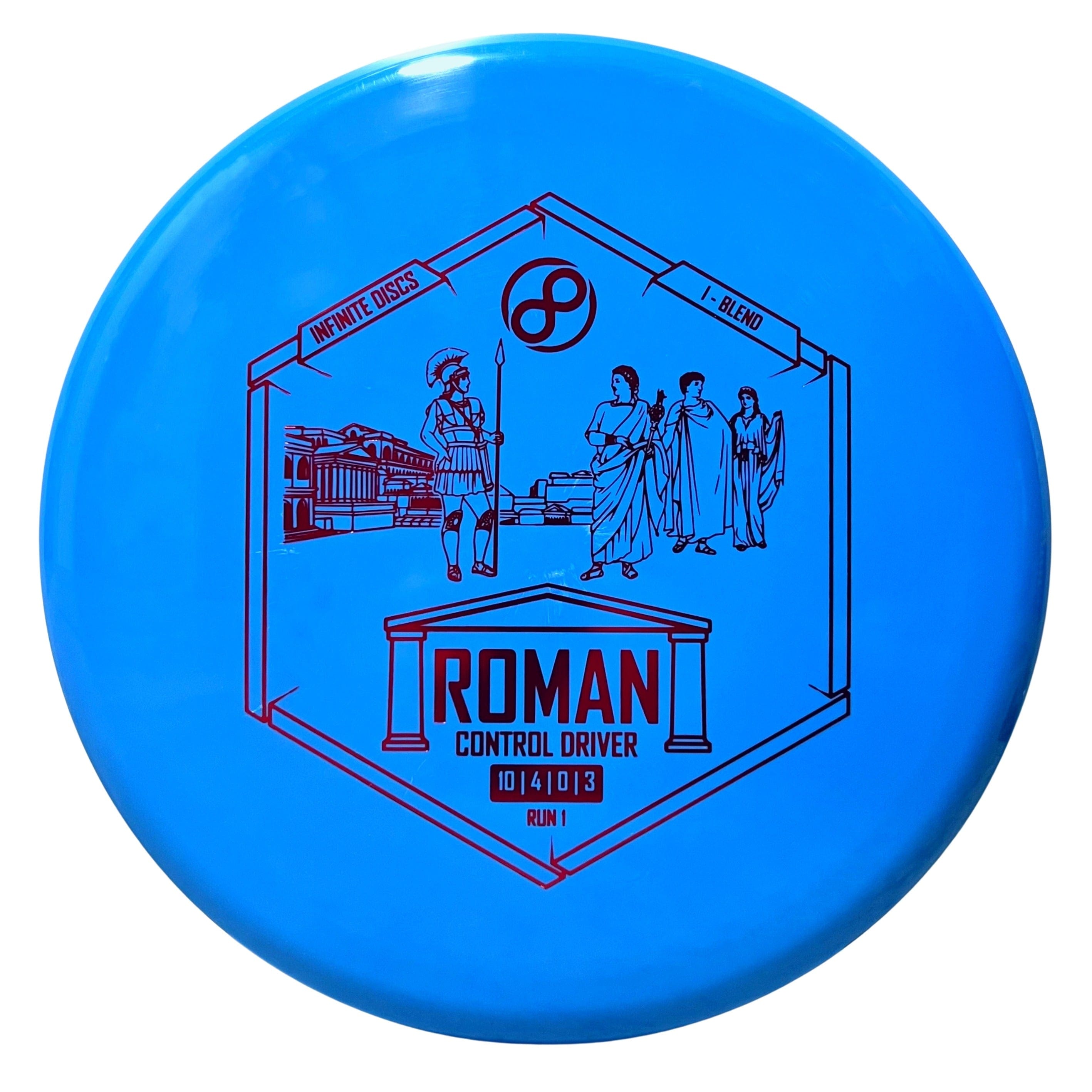 Blue Infinite Discs Roman I Blend disc golf disc