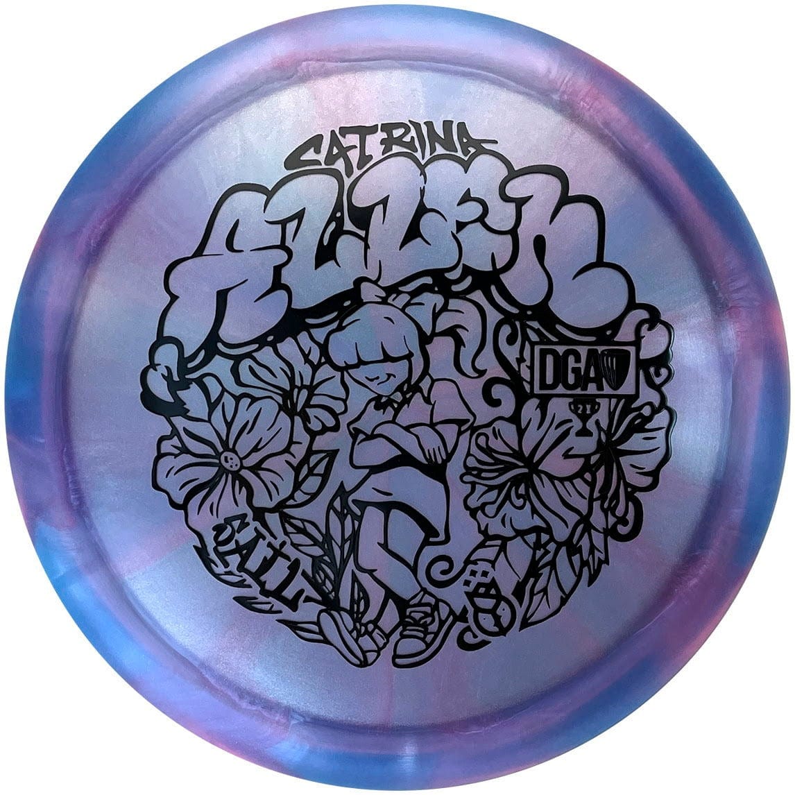 Catrina Allen Alien disc golf disc