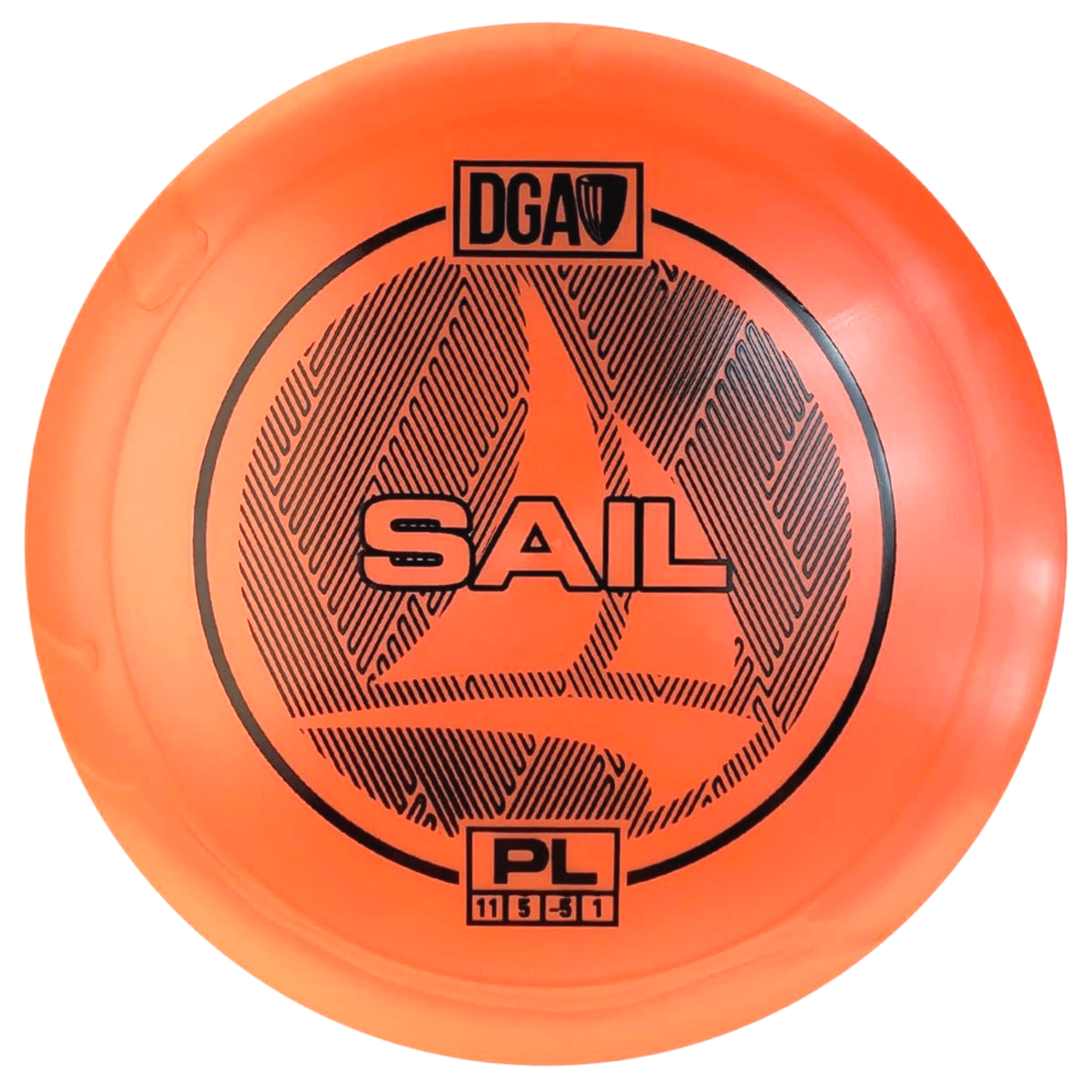 Orange DGA Sail PL disc golf disc