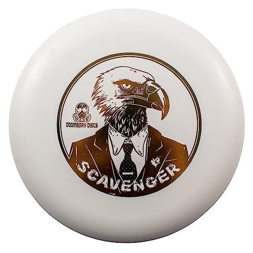 White Scavenger disc golf disc with eagle graphic