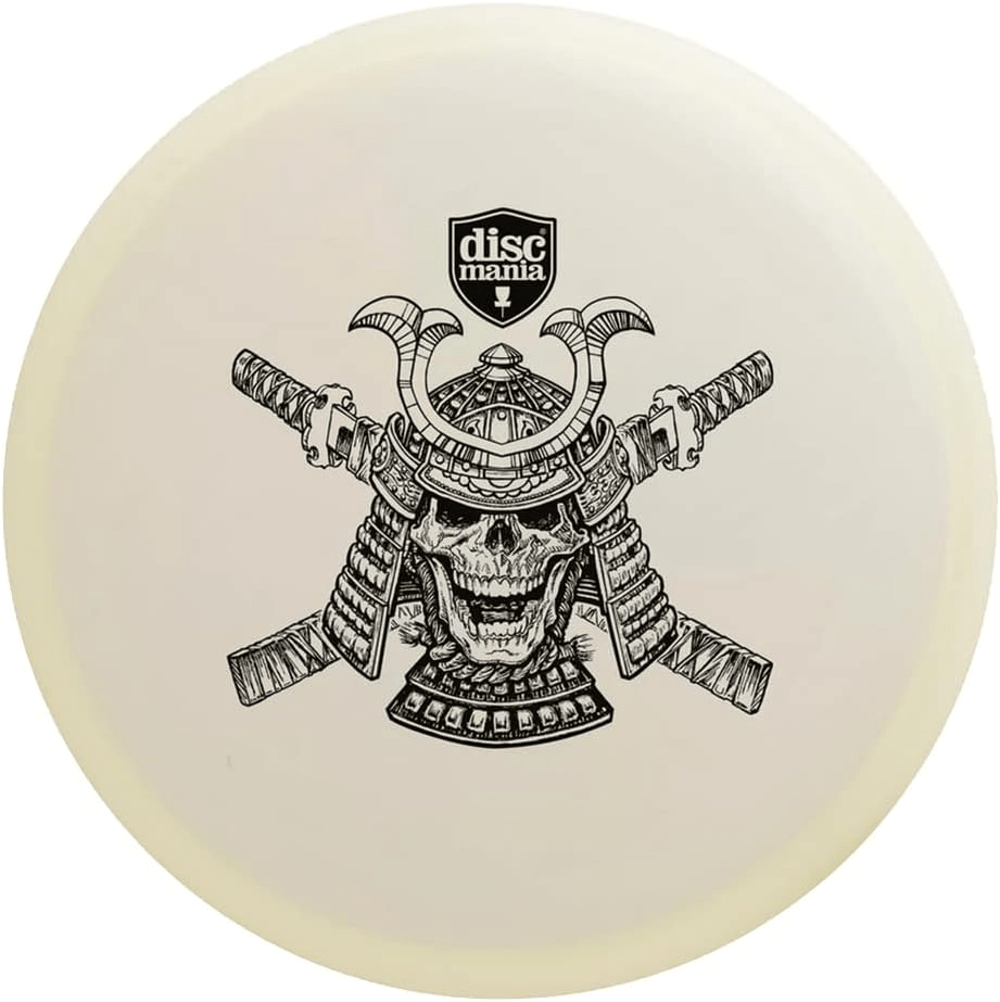 Disc Mania Sensei glow disc with samurai skull design