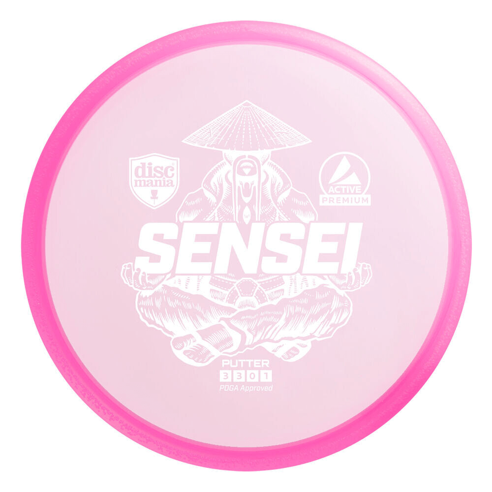 Pink Sensei disc golf putter