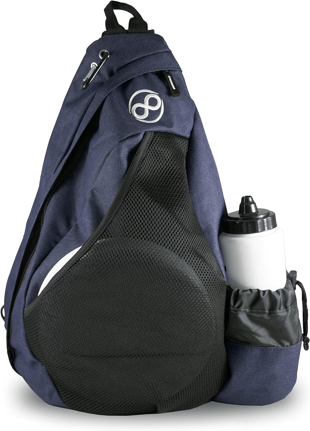 Blue Slinger Deluxe Sling Backpack with Water Bottle