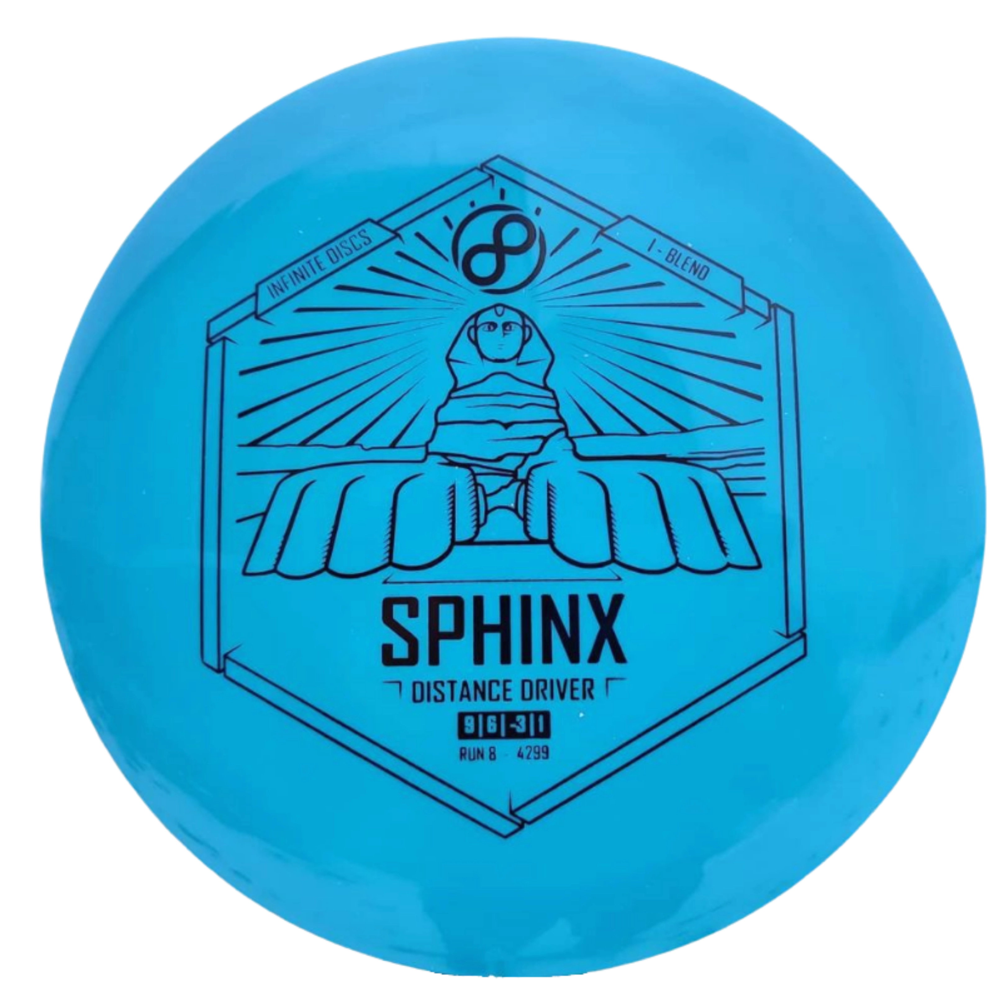 Blue Infinite Discs I-Blend Sphinx Disc Golf Driver