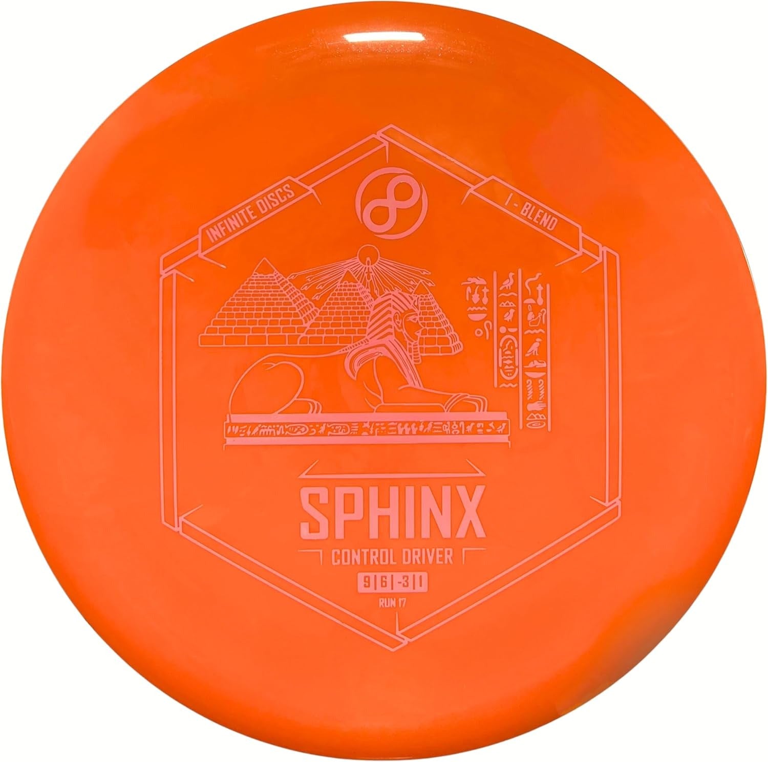 Orange Infinite Discs Sphinx I-Blend Disc Golf Disc