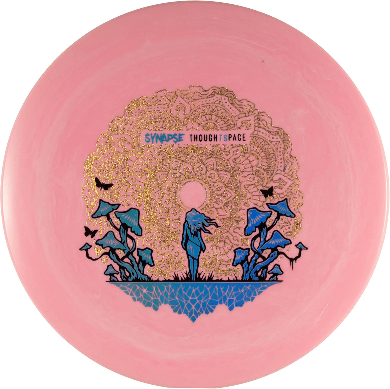 Pink Synapse Aura disc golf disc