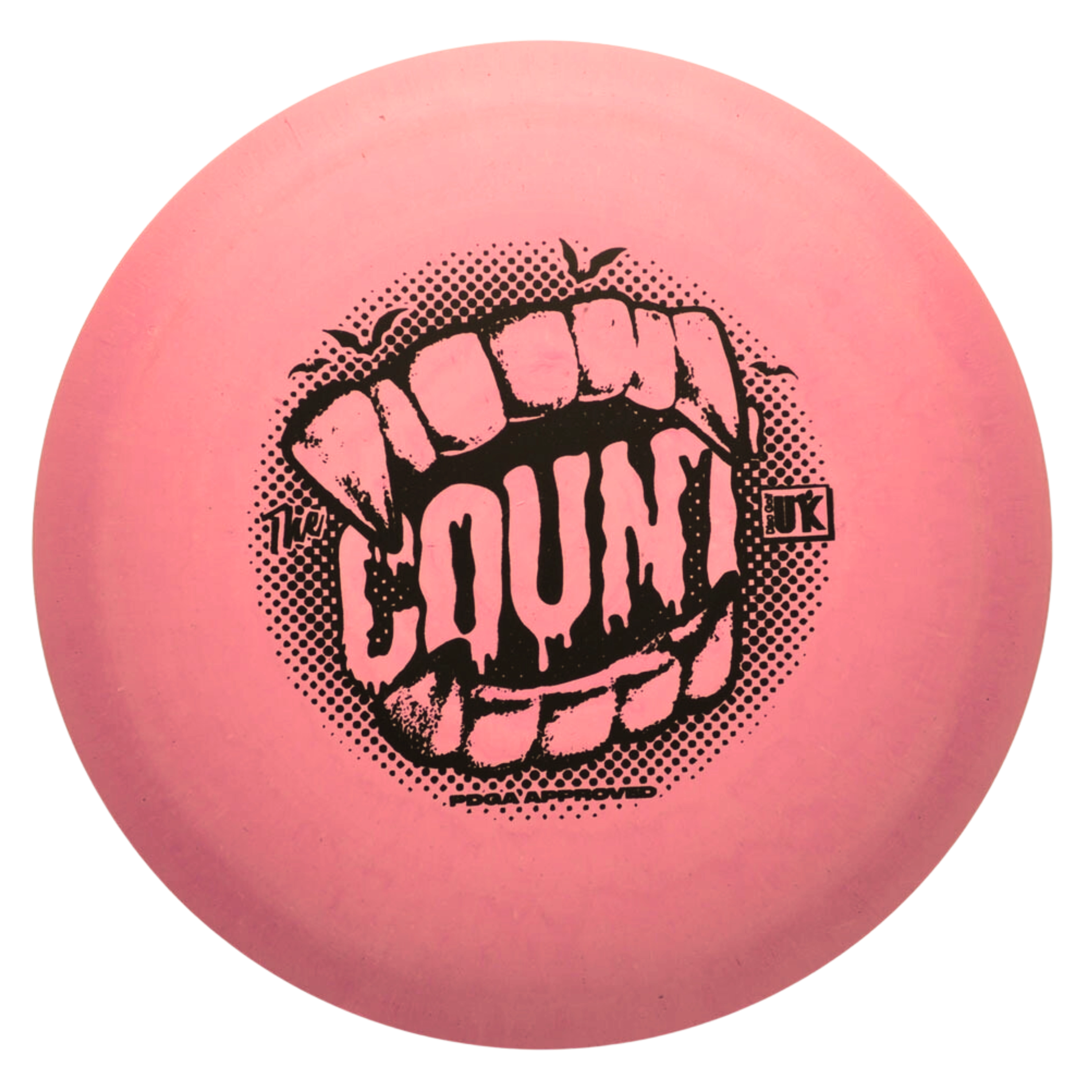 The Count disc golf disc with fangs