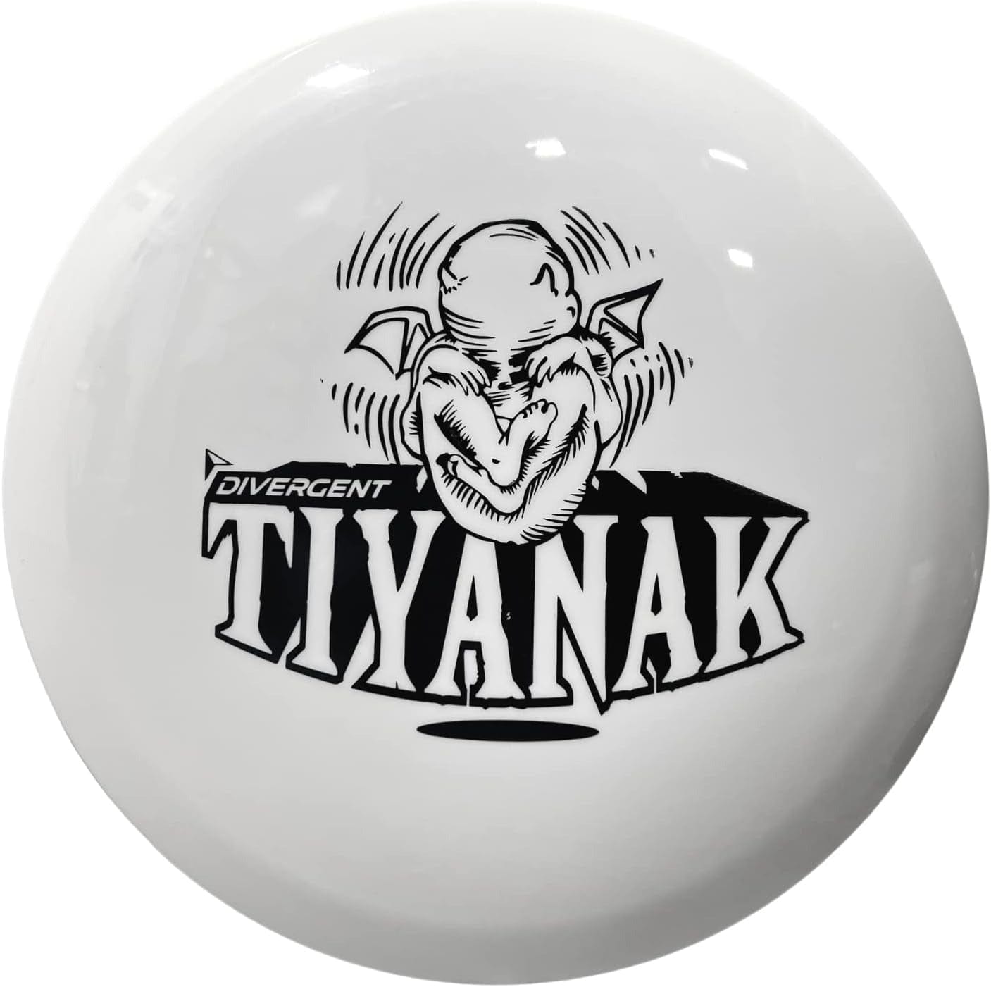 Divergent Tiyanak Max Grip White Disc Golf Disc