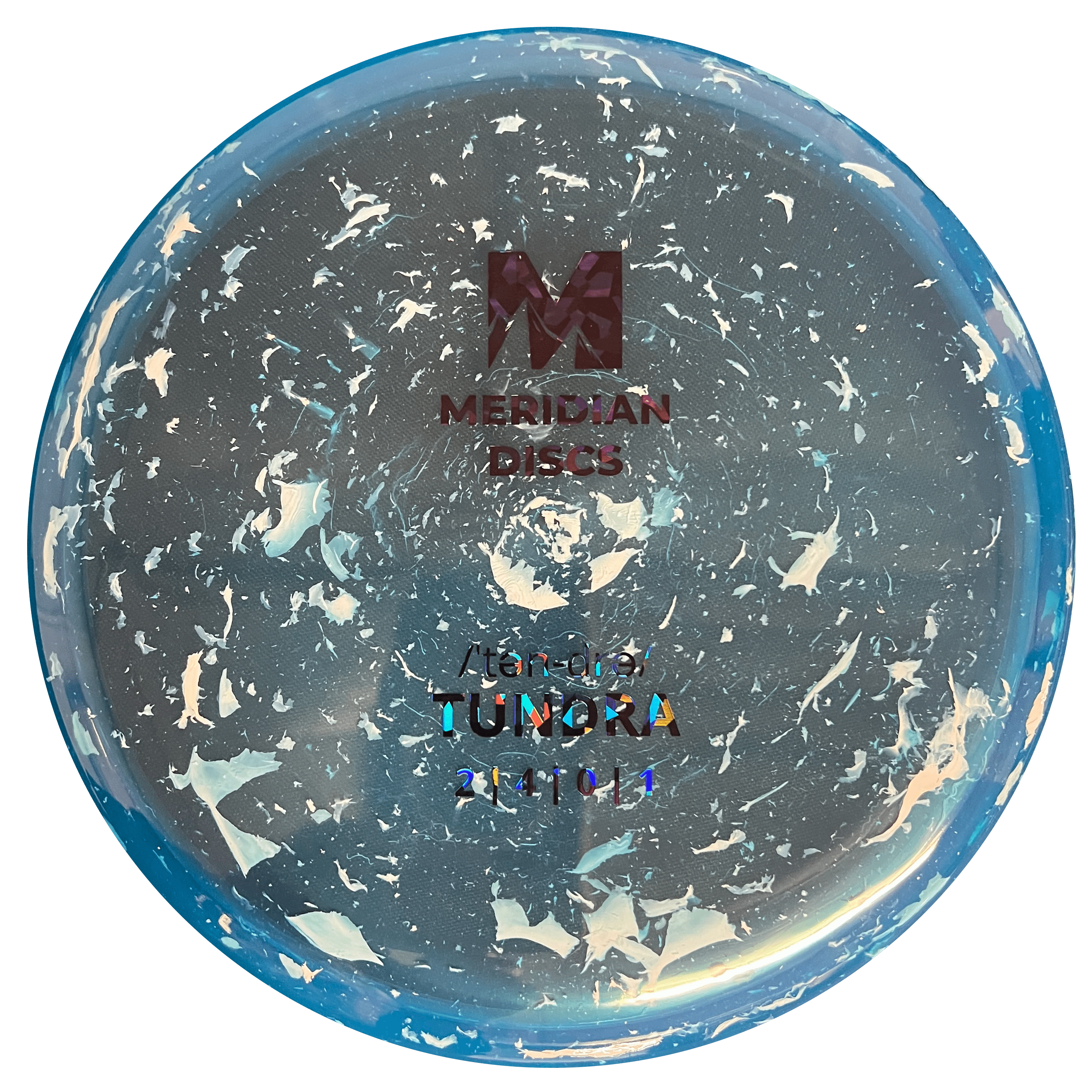 Meridian Discs Tundra Marbled Clarus disc golf disc