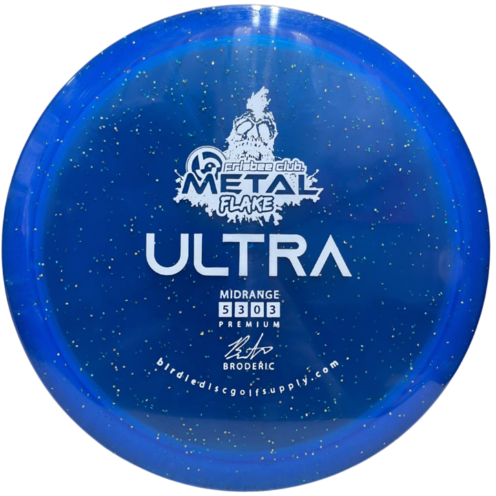 Ultra blue disc golf disc