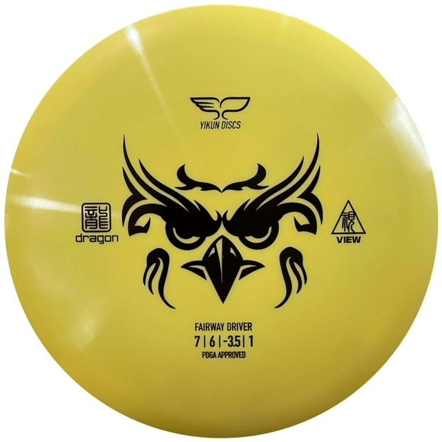 Yellow Dragon View disc golf disc