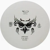 Tiger Line disc golf disc with owl design