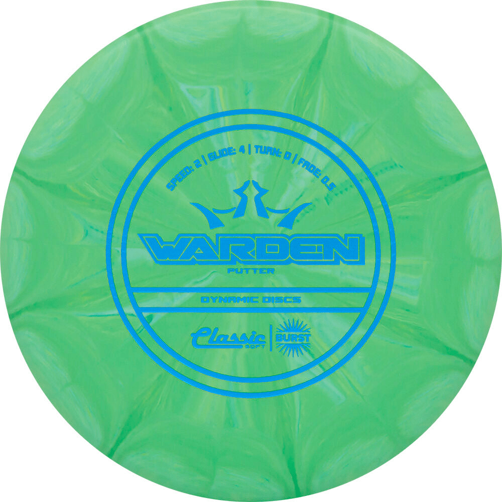 Green Dynamic Discs Warden Classic Burst Putter