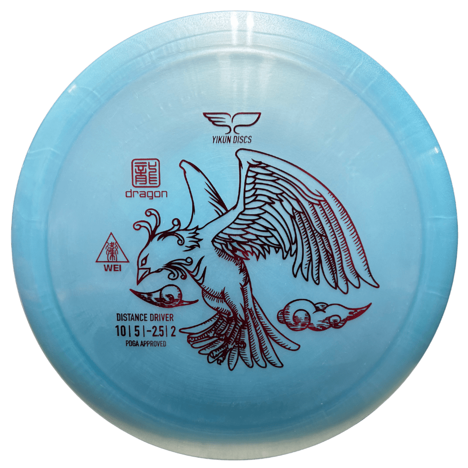 Blue Yikun Discs Dragon distance driver