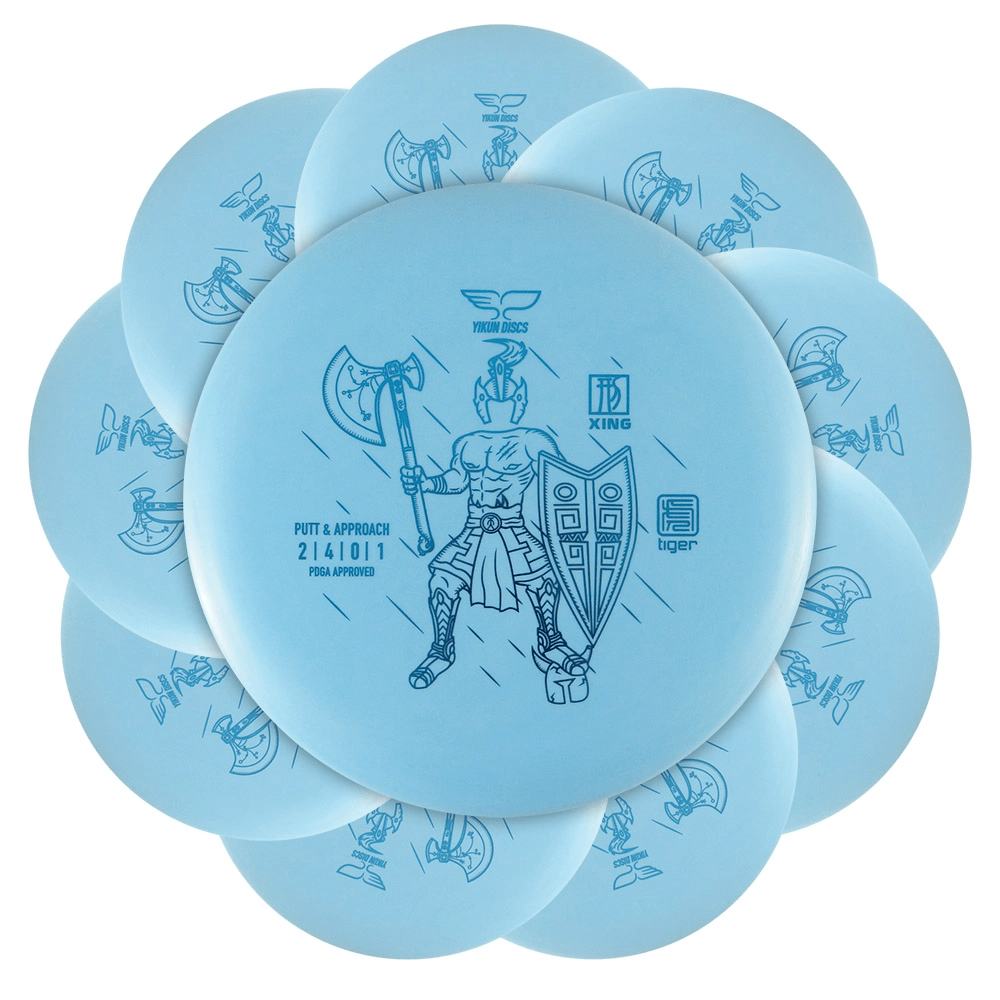 Xing Pack of blue disc golf putter/approach discs