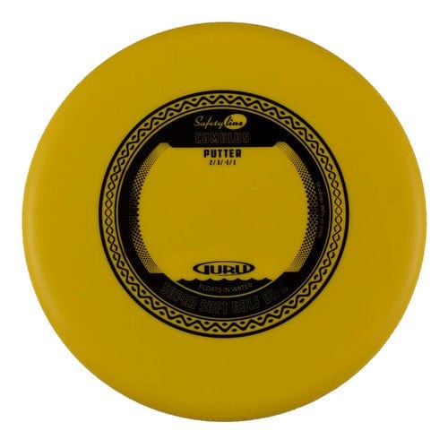 Yellow Guru disc golf putter