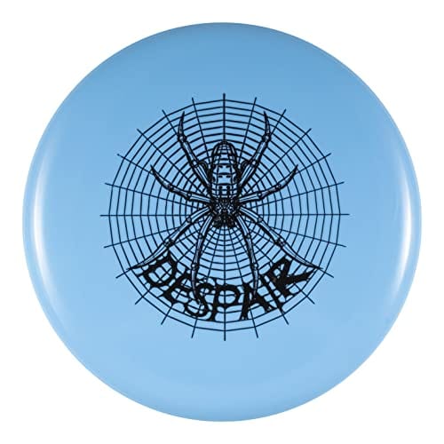 Blue Despair disc golf disc with spider graphic
